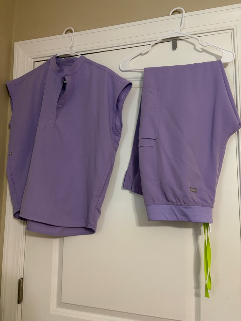 Figs Lilac Medical Scrub Top and Pants Set